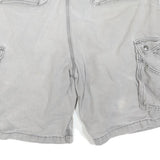 CARHARTT Mens Grey Cargo Cotton Blend Shorts L W36 Workwear Utility Casual