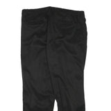 NAUTICA Womens Black Cotton Blend Slim Straight Trousers W33 L26 Stylish Casual