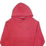AIR JORDAN Mens Red Hoodie M Cotton Blend Pullover Casual Streetwear