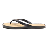 CAFEMODA Flip Flop Sandals Black Synthetic Womens UK 5