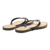 CAFEMODA Flip Flop Sandals Black Synthetic Womens UK 5