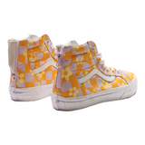VANS Old Skool High Top Trainers Yellow Canvas Girls UK 4.5