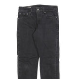 LEVI'S 502 Mens Jeans Black Slim Skinny Denim Raw W29 L26 Classic Zip Cotton
