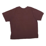 CARHARTT Mens Maroon Pocket T-Shirt 2XL Short Sleeve Crew Neck Cotton Workwear