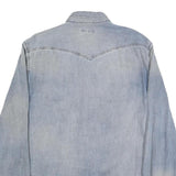 DIESEL Mens Blue Denim Shirt L Twin Pocket Casual Button Up