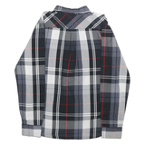 LEVI'S Mens Black & Grey Check Shirt S Button-Down Collar Long Sleeve Cotton