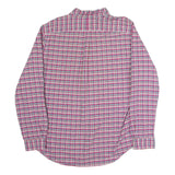 RALPH LAUREN Mens Pink & Blue Check Shirt XL Cotton Blend Button Down Collar