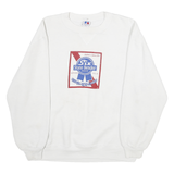 RUSSELL ATHLETIC Mens White Six State Bender Rock Crew Neck XL Pullover