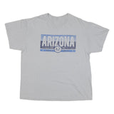 Mens Light Grey Arizona Graphic T-Shirt L Short Sleeve Crew Neck Cotton Blend