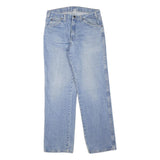 DICKIES Womens Jeans Blue Regular Straight Denim Medium W32 L32 Cotton Blend Zip