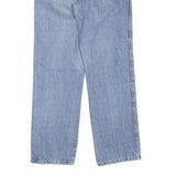 DICKIES Womens Jeans Blue Regular Straight Denim Medium W32 L32 Cotton Blend Zip