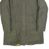 THE NORTH FACE Womens Green Coat L Polyester Blend Plain Zip Outdoor Jacket