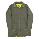 THE NORTH FACE Womens Green Coat L Polyester Blend Plain Zip Outdoor Jacket