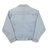 STAFF Mens Blue Cotton Blend Denim Jacket M Classic Button Closure Casual