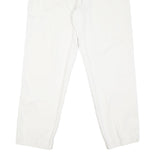 DOCKERS Mens Cotton Blend White Regular Straight Trousers W32 L30 Classic Fit