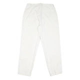 DOCKERS Mens Cotton Blend White Regular Straight Trousers W32 L30 Classic Fit