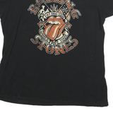ROLLING STONES Womens Black Graphic T-Shirt 2XL Short Sleeve Round Neck Band