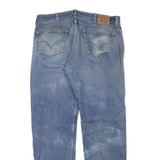 LEVI'S 501 Mens Jeans Blue Regular Straight Denim Light W38 L33 Classic Button