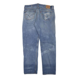 LEVI'S 501 Mens Jeans Blue Regular Straight Denim Light W38 L33 Classic Button