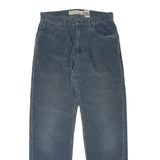 LEVI'S Womens Cotton Blend Blue Regular Straight Trousers W32 L34 Relaxed Fit