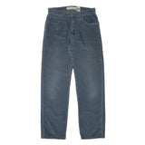 LEVI'S Womens Cotton Blend Blue Regular Straight Trousers W32 L34 Relaxed Fit