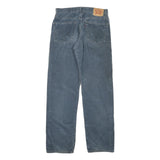 LEVI'S Womens Cotton Blend Blue Regular Straight Trousers W32 L34 Relaxed Fit