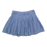 AMERICAN EAGLE Womens Blue Denim Pleated Mini Cotton Skirt S Casual Summer