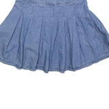 AMERICAN EAGLE Womens Blue Denim Pleated Mini Cotton Skirt S Casual Summer