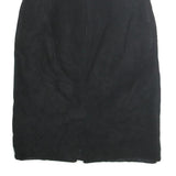 BAGETELLE Womens Black Mini Cotton Blend Plain Skirt Size M Classic