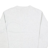 VOULUNTEER Womens White Washington D.C. Crew Neck L Cotton Blend Sweatshirt