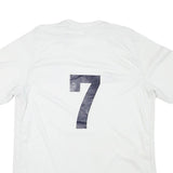 ADIDAS Mens White Pleasant Hill Soccer Graphic T-Shirt L Short Sleeve V-Neck