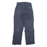 CARHARTT Mens Blue Relaxed Straight Trousers W28 L30 Workwear Zip Closure