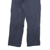 CARHARTT Mens Blue Relaxed Straight Trousers W28 L30 Workwear Zip Closure
