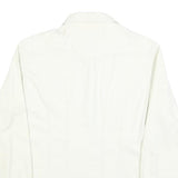 LEVI'S Womens White Shirt M Cotton Blend Button Up Long Sleeve Casual