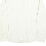 LEVI'S Womens White Shirt M Cotton Blend Button Up Long Sleeve Casual