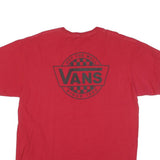 VANS Mens Red Graphic T-Shirt XL Short Sleeve Crew Neck Skate Style