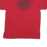 VANS Mens Red Graphic T-Shirt XL Short Sleeve Crew Neck Skate Style
