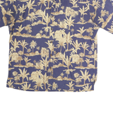 COOKE STREET Mens Blue & Beige Hawaiian Shirt L Cotton Casual Relaxed Fit