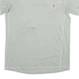 CARHARTT Mens Grey S Short Sleeve Crew Neck Pocket T-Shirt Cotton Blend
