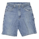 WRANGLER Womens Blue Denim Casual Shorts M W32 Utility Style Pockets