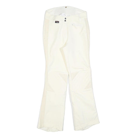 ALLSPORT Lined Womens Regular White Polyester Blend Zip Trousers W28 L30