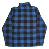 WRANGLER Mens Blue & Black Patterned Pullover Jumper Crew Neck Basic Knit M