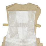 BOB ALLEN Mens Beige Fishing Mesh Button Jacket M Polyester Blend Outdoor