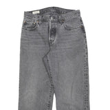 LEVI'S 501 BIG E Womens Jeans Grey Regular Straight Denim Raw W30 L24 Button
