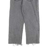 LEVI'S 501 BIG E Womens Jeans Grey Regular Straight Denim Raw W30 L24 Button