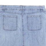 KAREN SCOTT Womens Blue Cotton Blend Mini Denim Style Skirt M Casual Summer Wear