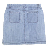 KAREN SCOTT Womens Blue Cotton Blend Mini Denim Style Skirt M Casual Summer Wear