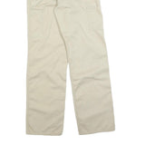 CARHARTT Mens Cotton Blend White Relaxed Straight Trousers W32 L31 Workwear