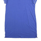 TOMMY HILFIGER Womens Blue Polo Dress Cotton Blend Short Sleeve L Classic Fit