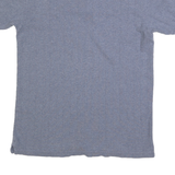 CHAPS RALPH LAUREN Mens Blue Short Sleeve Plain Polo Shirt S Cotton Blend